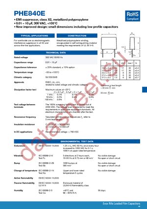 PHE840ED7100MD20R06L2 datasheet  